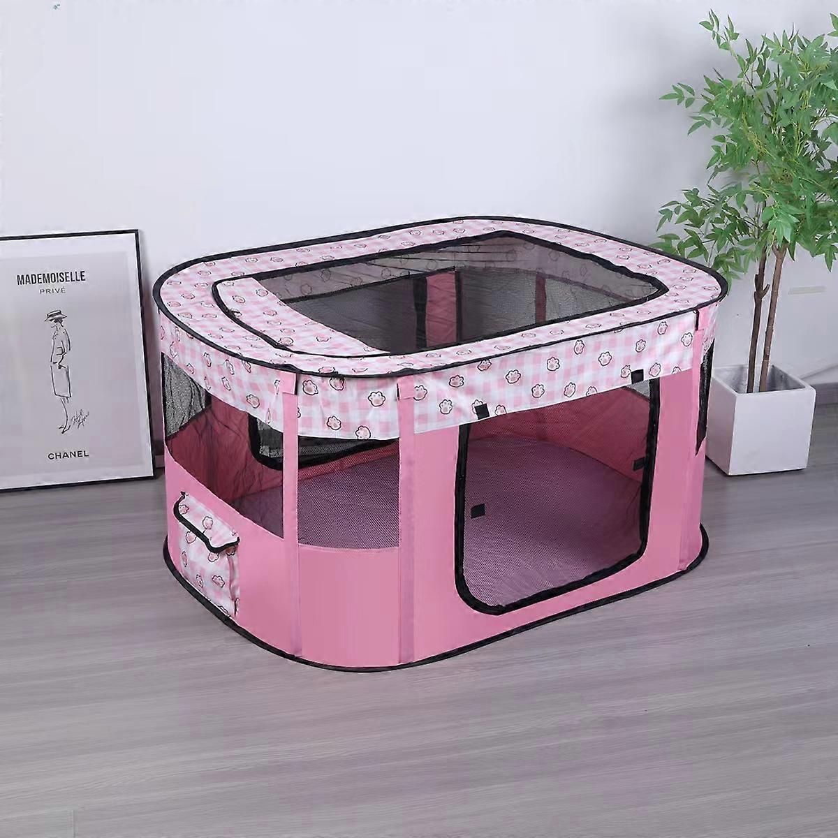 70x55x40CMFoldable Puppy Playpen Tent for Puppies, Dogs, Cats and Rabbits, Ideal for Indoors and Outdoors(style 1)