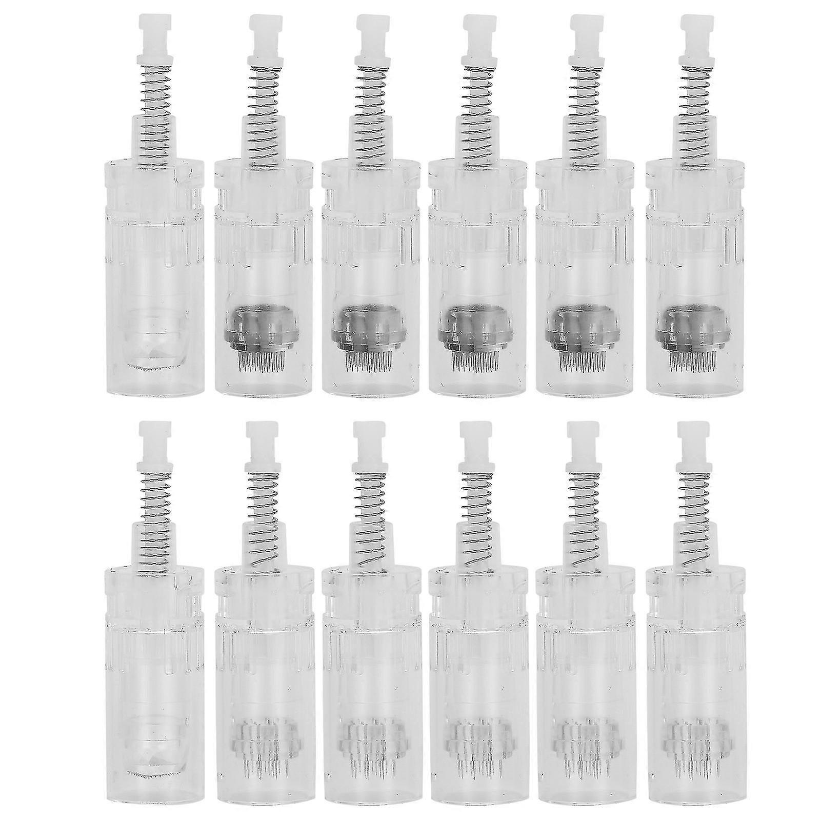 Electric Micro Needle Replacement Derma Needle - 12pcs 12pin36pin5D Transparent