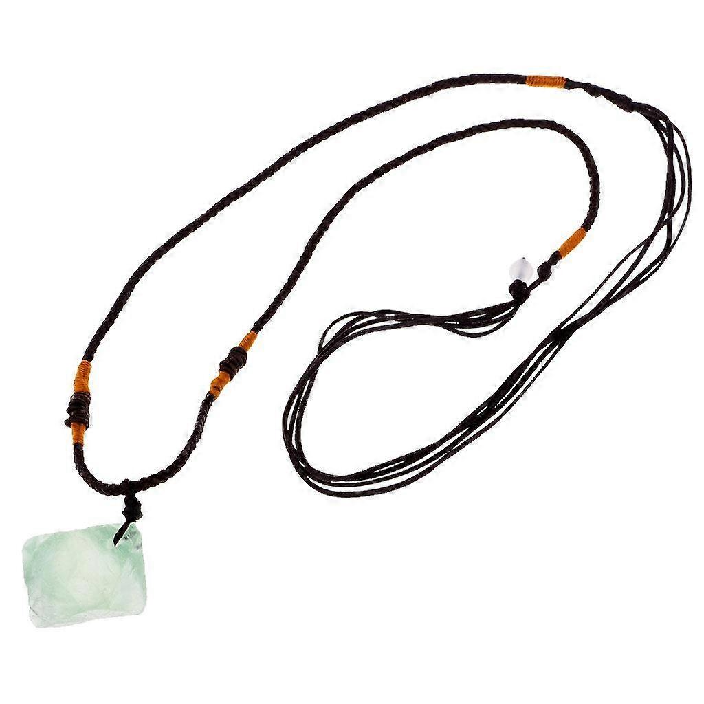 ירוק טבעי פלואוריט עפרת קריסטל עפרת תליון עבור תכשיטי DIY ביצוע גברים / ילדה מתנה