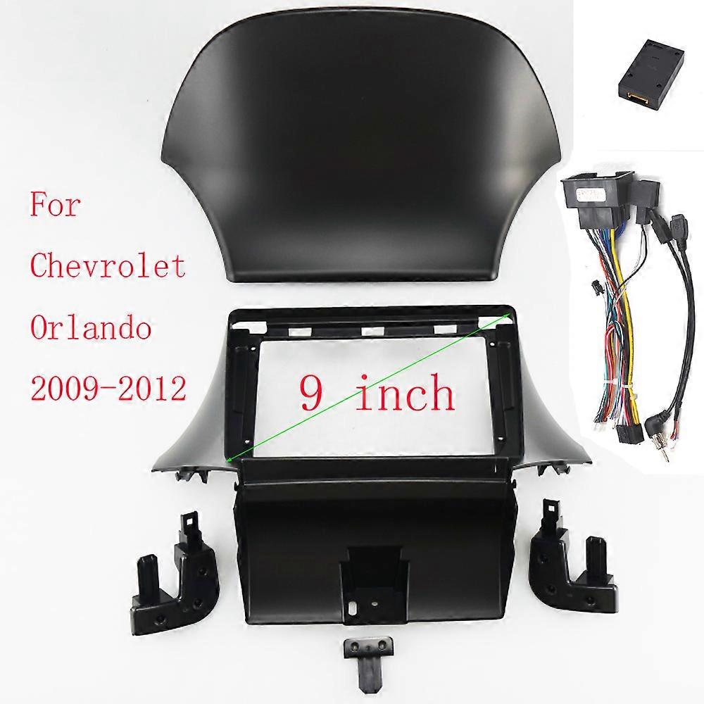 9 Inch Fascia For Chevrolet Orlando 2009-2012 Car Radio Android Stereo MP5 GPS Player 2 Din Head Unit Install Panel Casing Frame