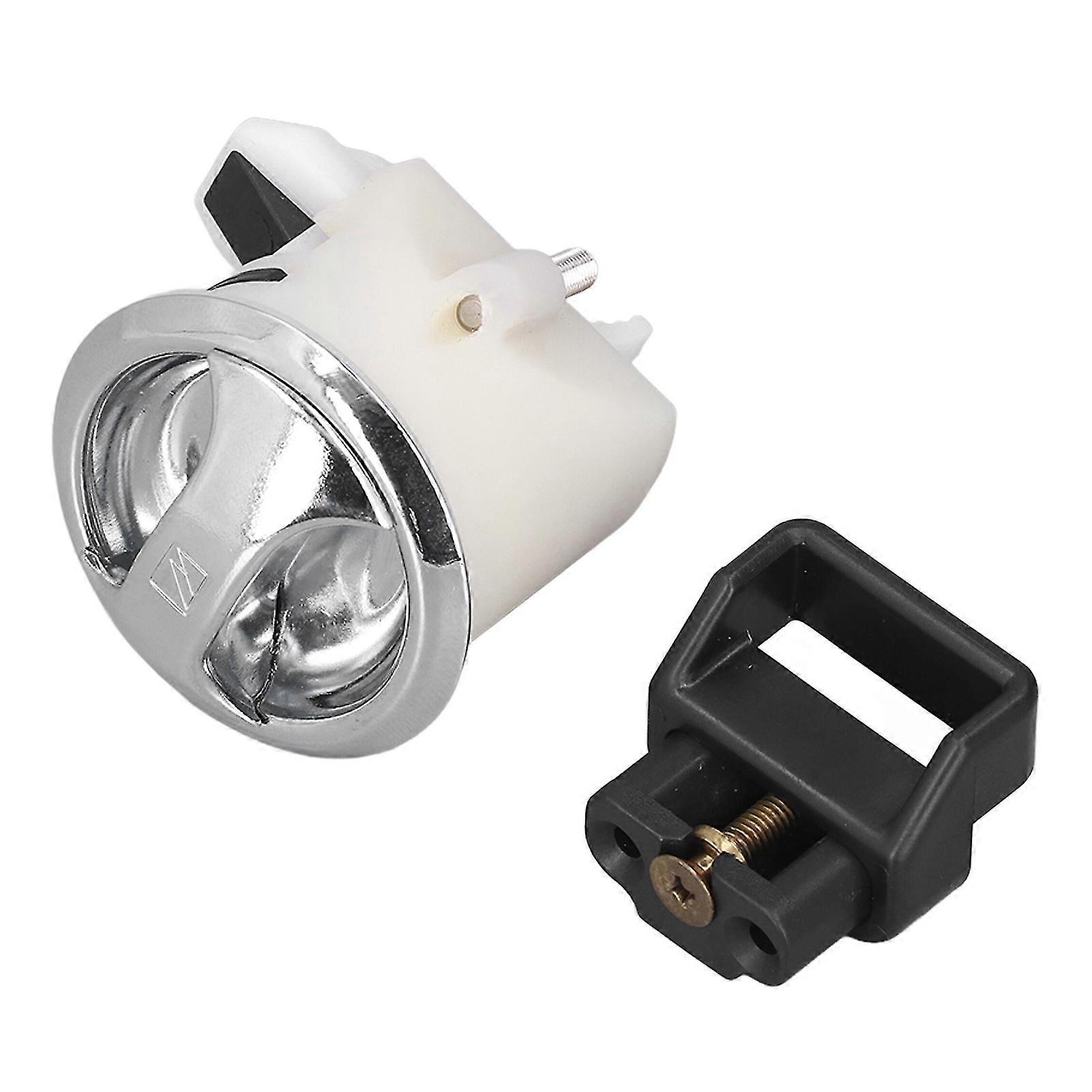 Weatherproof RV Cabinet Lock - Round Rotary, Zinc Alloy, Key Operated, 3-22mm, Easy Install