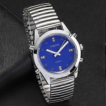 Italian Talking Watch with Alarm Funtion,Blue Dial