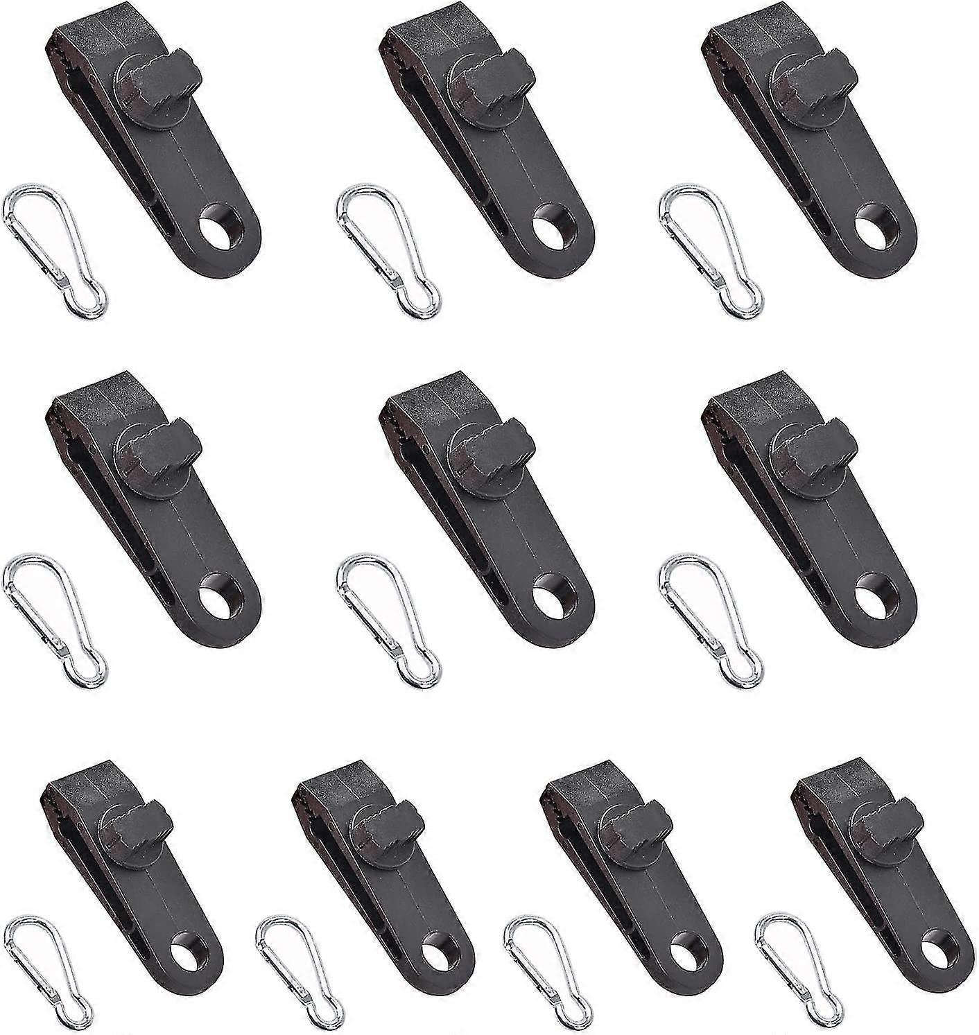 Tarp Clip, Tent Tarp Clip, Carabiner, Bungee Rope, For Tarp, Camping, Awnings, Car Cover