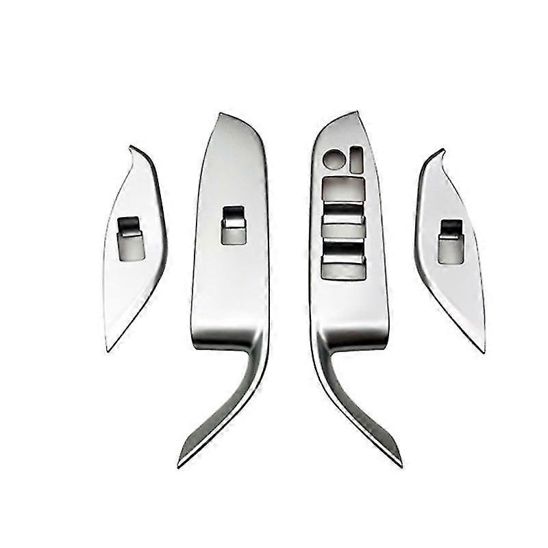 Window Glass Lift Button Switch Cover Trim Rhd Chrome