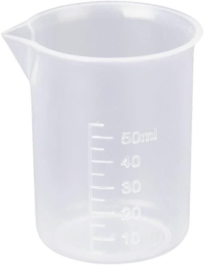 50ml Transparent Measuring Cup Plastic Laboratory  Tool