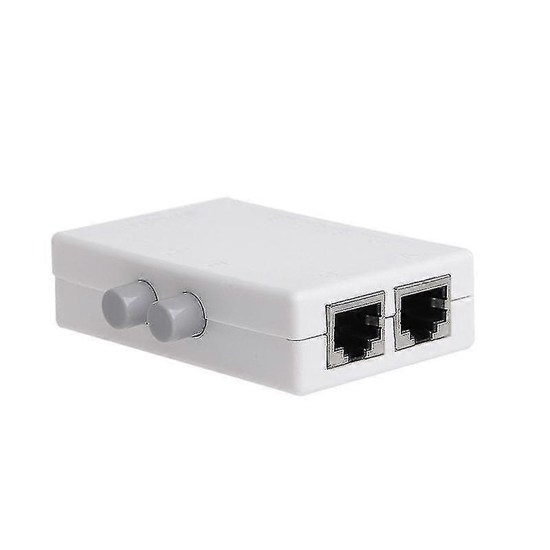 Mini 2 Port Ab Manual Network Sharing Switch Box 2in1/1in2 Rj45 Network/ethernet