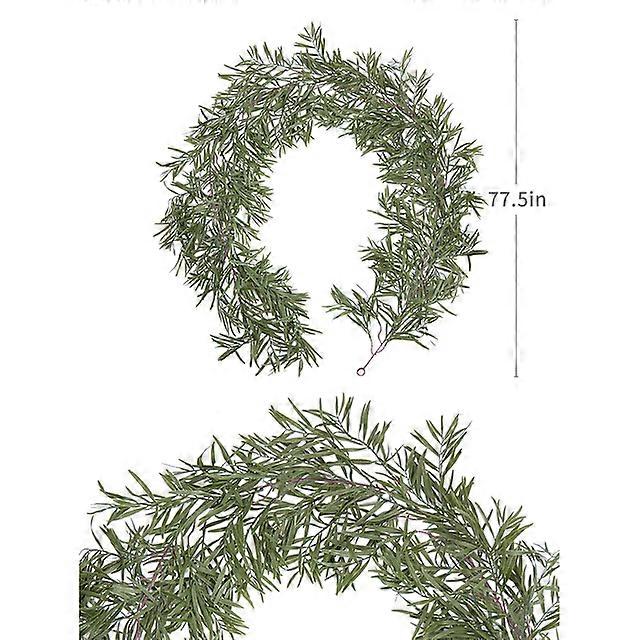 180cm Artificial Plant Christmas Garland With Lights Fir Pine Tree Branch Christmas Decoration Rattan Wreath Vine for Home Decor