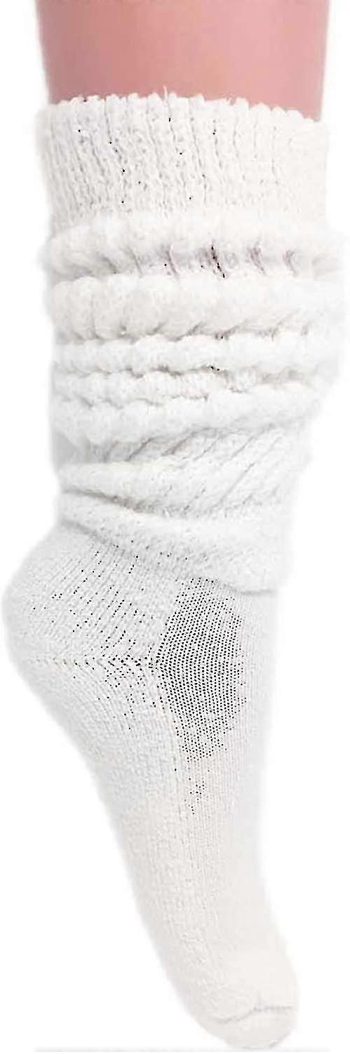 Calcetines de algodón Extra Long Heavy Slouch para mujer talla 9 a 11