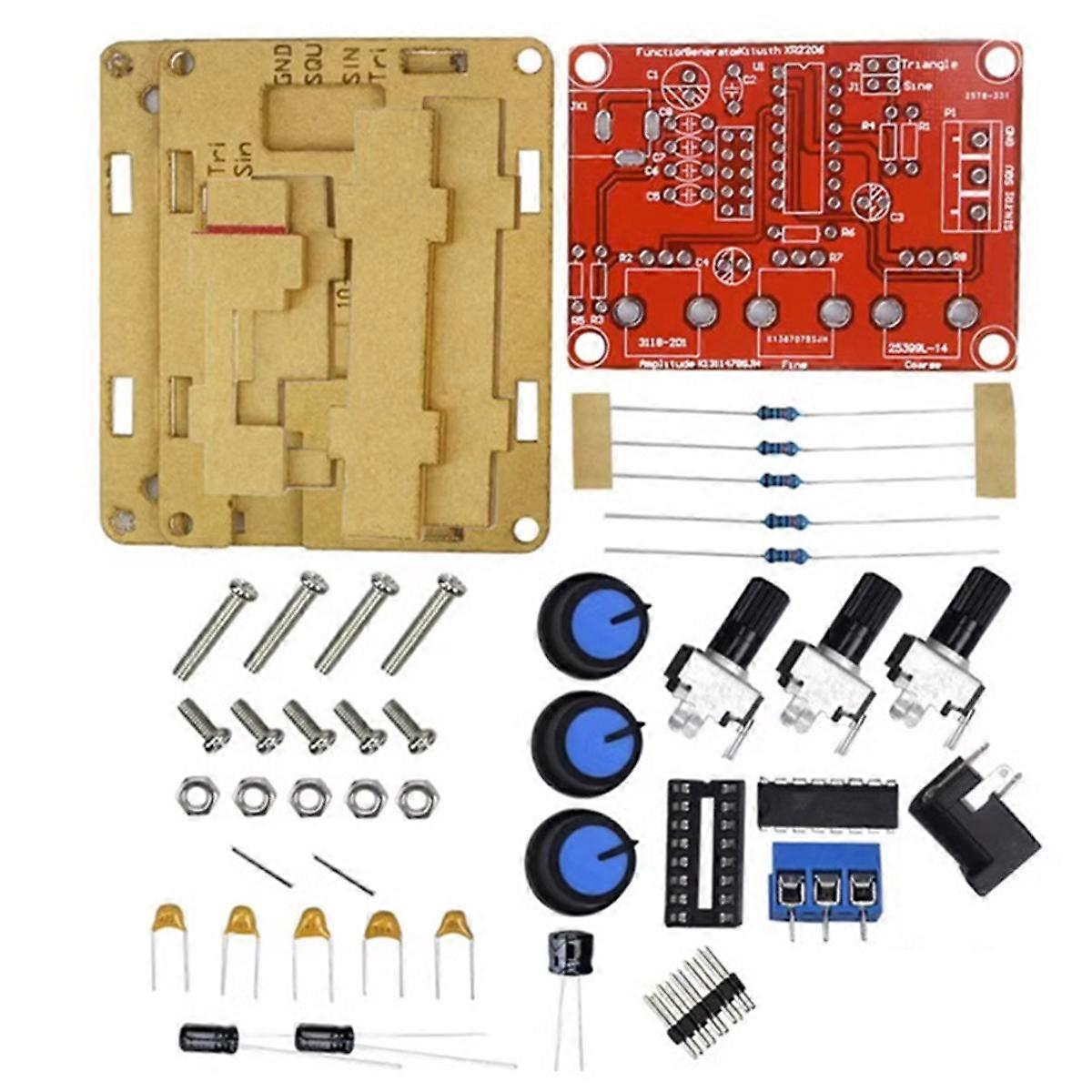 XR2206 Hoge Precisie Signaal Generator DIY Kit Sinus Driehoek Vierkant Golven 1Hz 1MHz Frequentiebereik