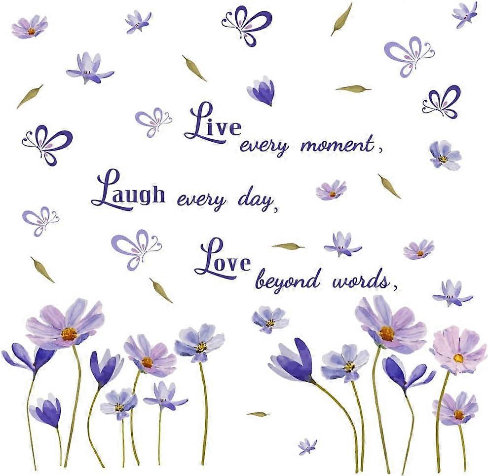 PVC Wall Stickers Wall Decoration Floral Pattern 900x390mm