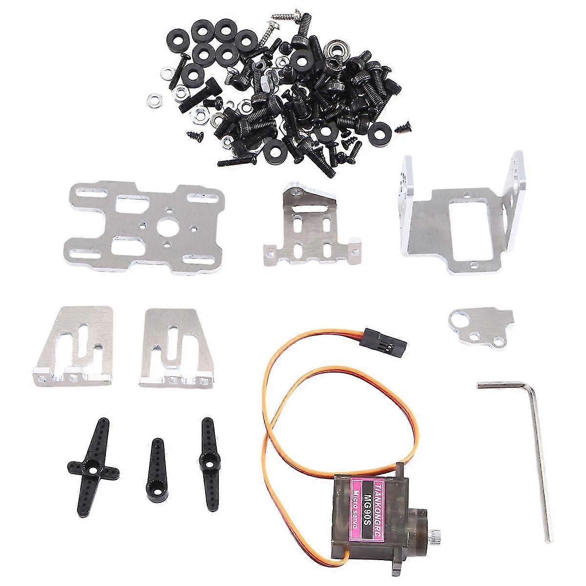 Camera Dual Axle Gimbal Bracket With Cooling Fan With 2 Servo ,9g Servo Pan Mount Stand For Fpv Dro