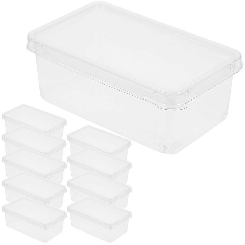 10pcs Clear Cake Boxes Dessert Storage Boxes Portable Bakery Boxes Tiramisu Wrapping Boxes