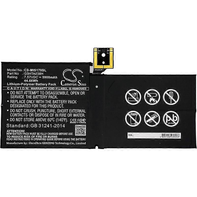 Cs Toepasbare Microsoft Surface Pro 5 G3hta038h Flat Plate Cell