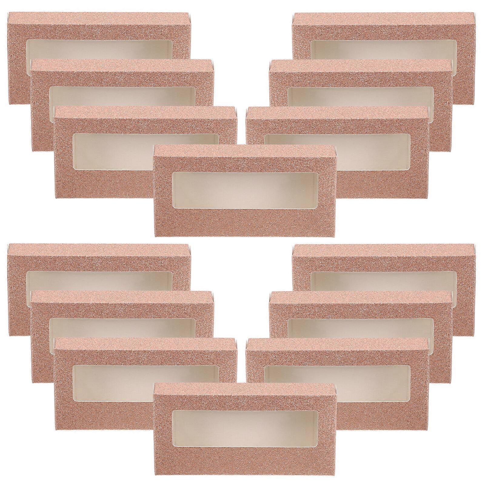 20pcs Eyelash Boxes Portable Lash Extension Containers False Eyelash Packaging Cases