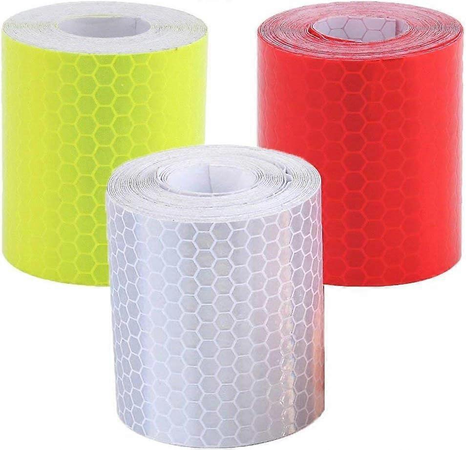 pacote de 3 fita refletora autoadesiva 5CM * 3M