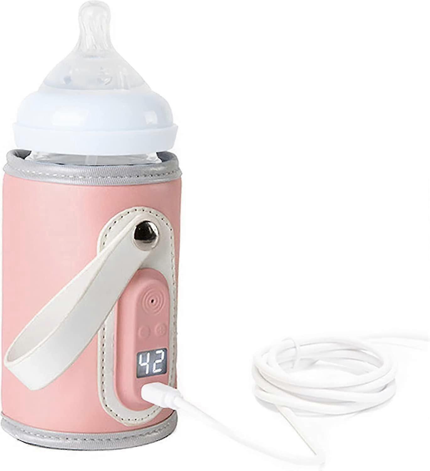 Baby Bottle Warmer, Portable 4 In 1 Milk Heat Keeper With Lcd Display, Thermostat Breastmilk