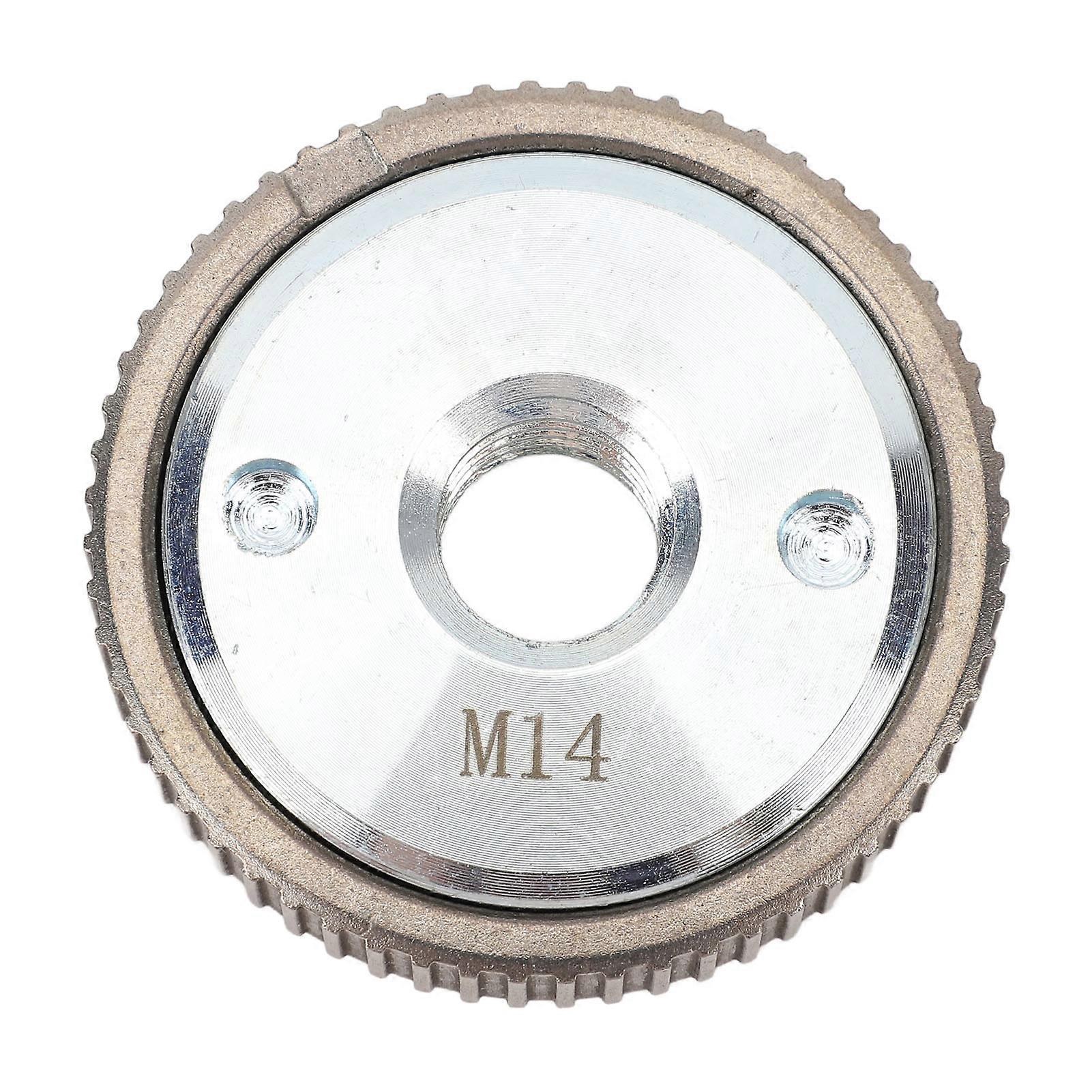 Angle Grinder Pressure Plate Replacement M14 Thread Quick Release Self Locking Flange Clamping Nut Silver Gear Model