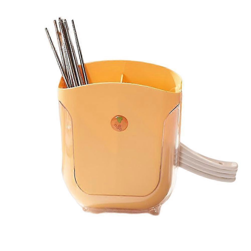 Double Compartmentalised Draining Chopstick Cage Cutlery Storage Container High Quality