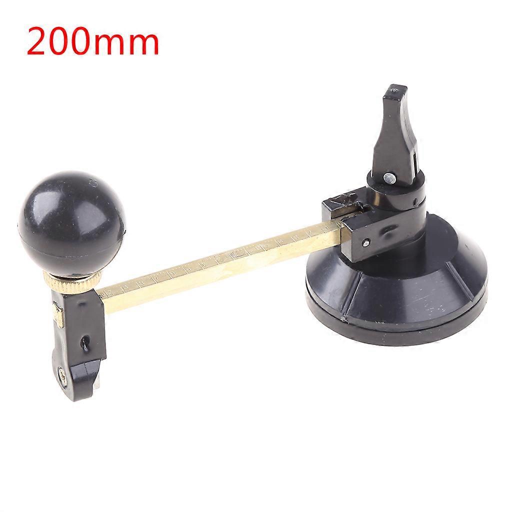 Convenient 6-Wheel Compass Glass Cutter w/ Suction Cup Simple Construction Tool