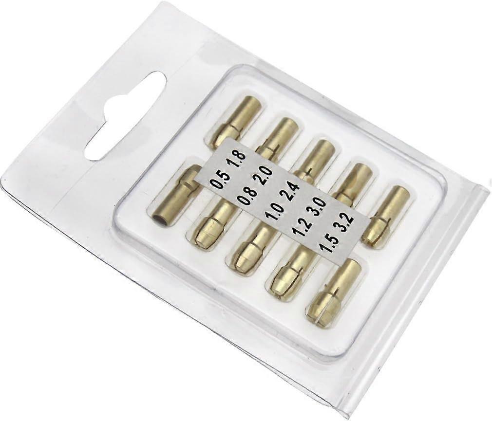 10x Collet Mandrin Mini pour outils rotatifs en laiton Meuleuse lectrique Perceuse lectrique Bit Collet Drill Chuck Set 5mm