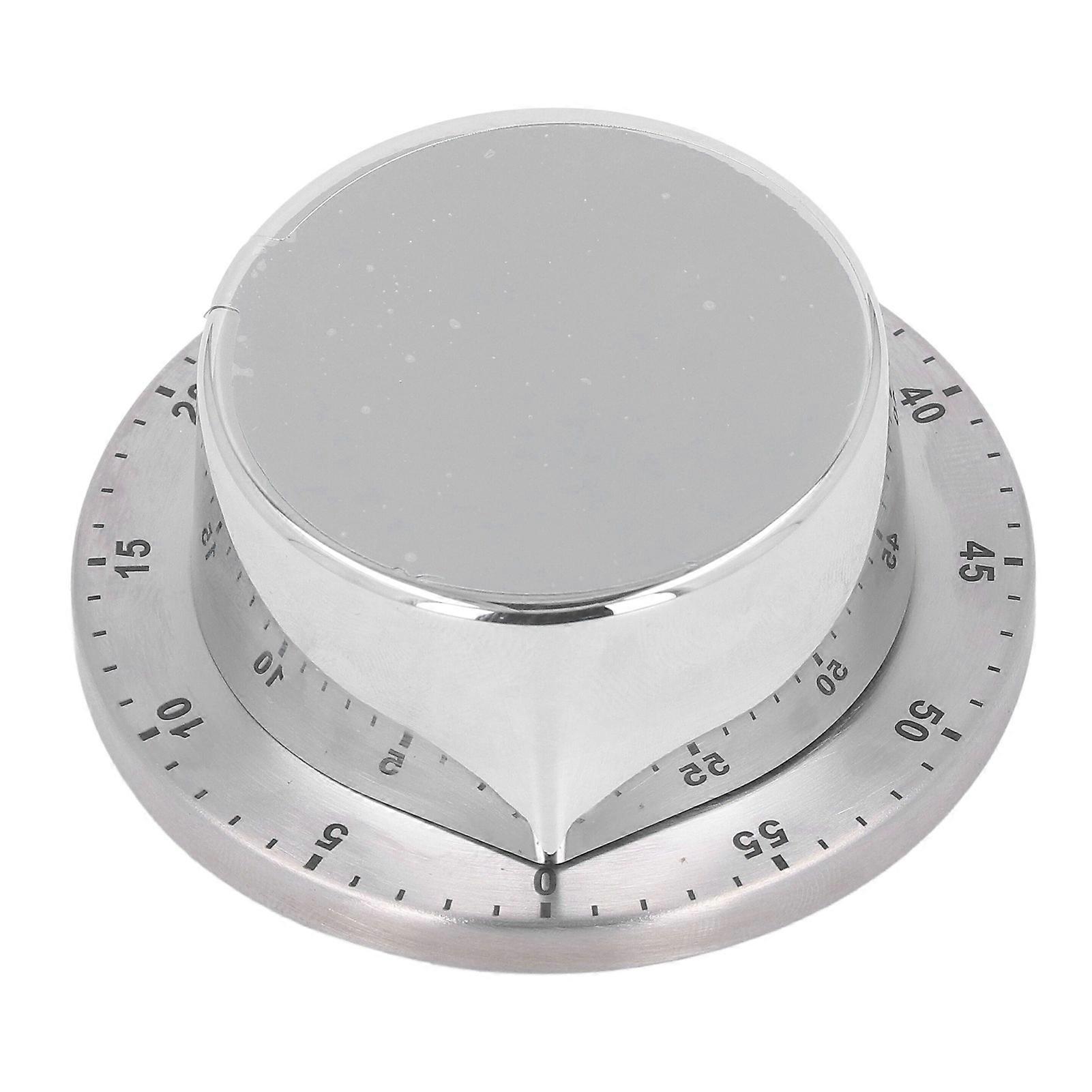 Wind Up Timer Magnetic Suction Outdoor Training 60 Minutes Manual Countdown Timer White