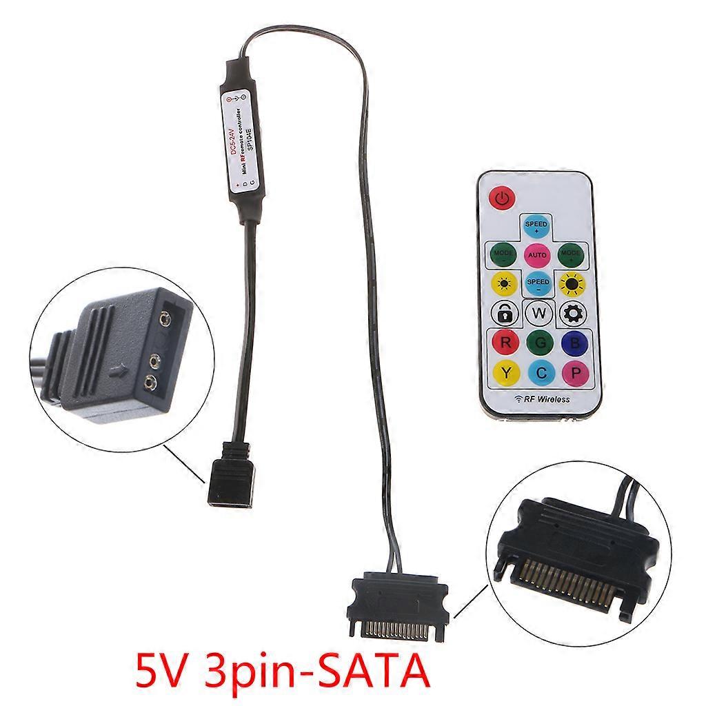 Computer for Case LED Strip Controller Wireless Remote Control RGB 3Pin 5V/4Pin
