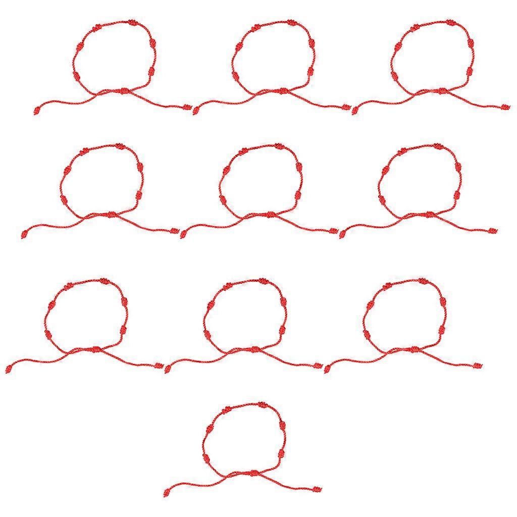 Summer String Bracelets Adjustable Kabbalah Red Knots String Bracelet Amulet