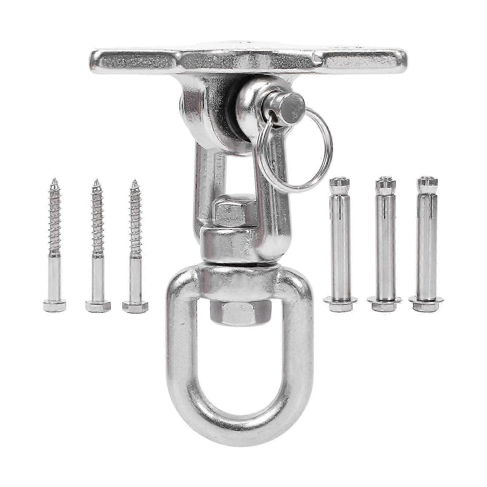 1 Set Stainless Steel Swing Hook Hammock Connector Hook 360 Swing Hook