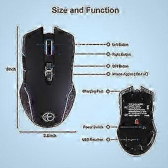 Mysz bezprzewodowa Jiggler Mouse Mover Led Akumulator 2.4g Mause Ergonomiczna mysz Mini Mouse USB Optic