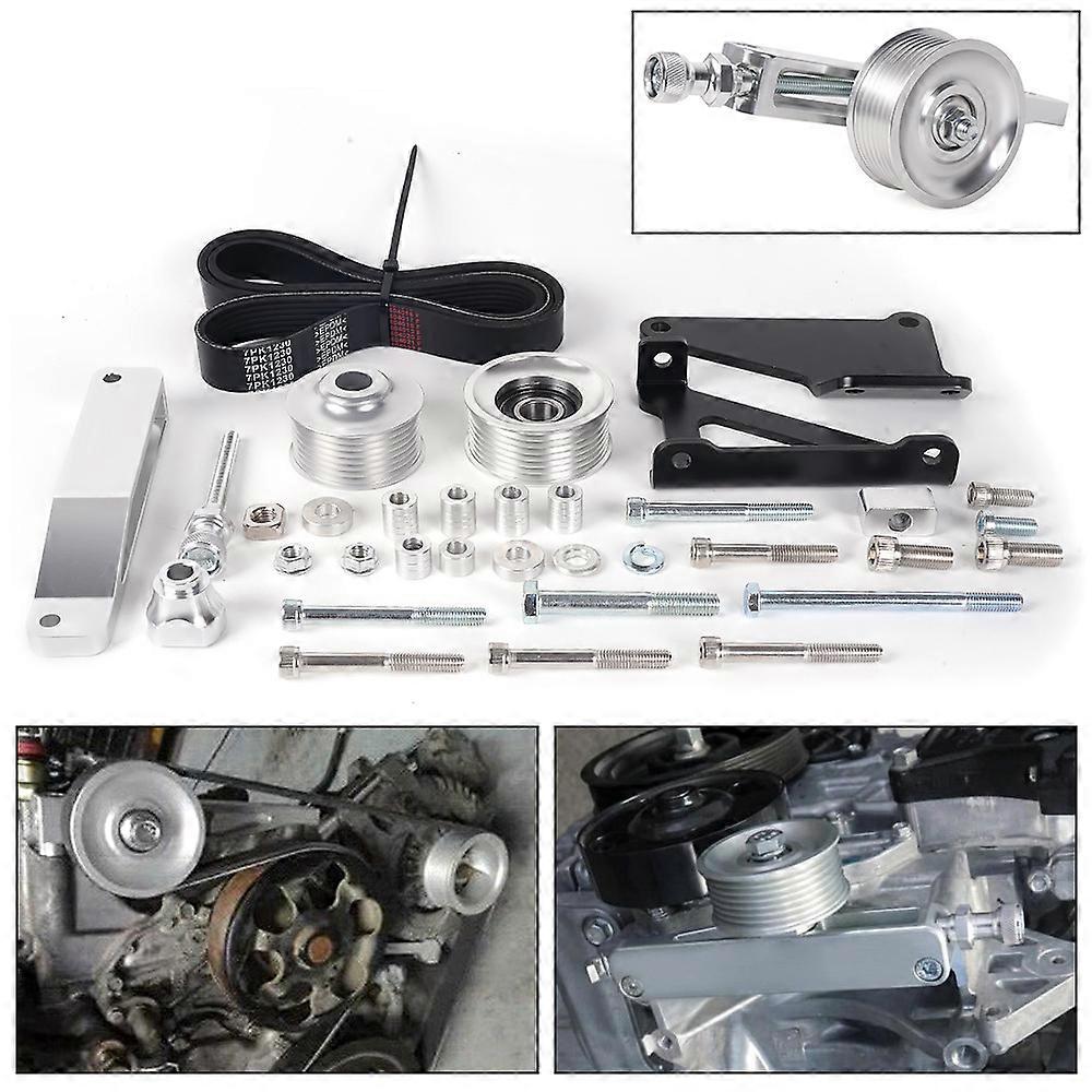 For Honda Acura K20 K24 K Swap RSX K Seres A/C P/S Elmnator Pulley