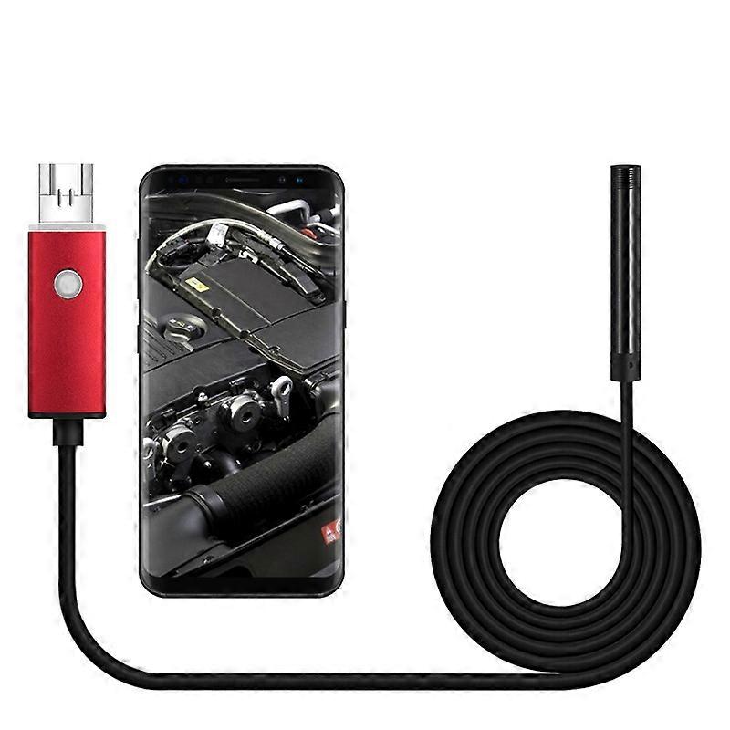 Type A 1m Hard Wire Endoscope Camera Waterproof 6-LED 5.5mm Inspection Camera Lens Borescope