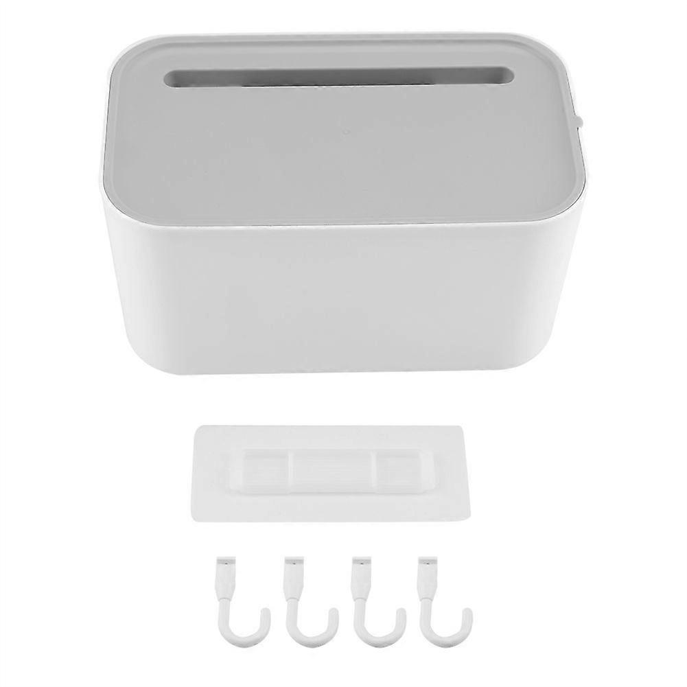 Multi-functional Wall Mounted Bathroom Tissue Box Waterproof Storage Rack (Single Layer)
