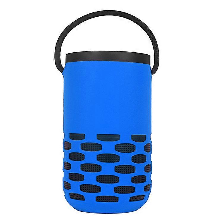 Silicone Speaker Storage Case Protective Cover Carrying Case for Bose Home Portable Speaker Accessories (Blue)