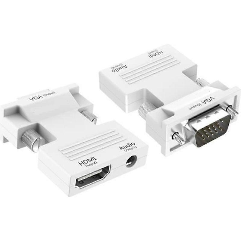 HDMI to VGA Adapter 1080P With Audio Female HDMI-VGA Audio Adapter