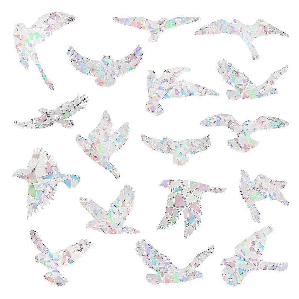 20 Flying Birds Rainbow Prism Electrostatic Paste Glass Paste