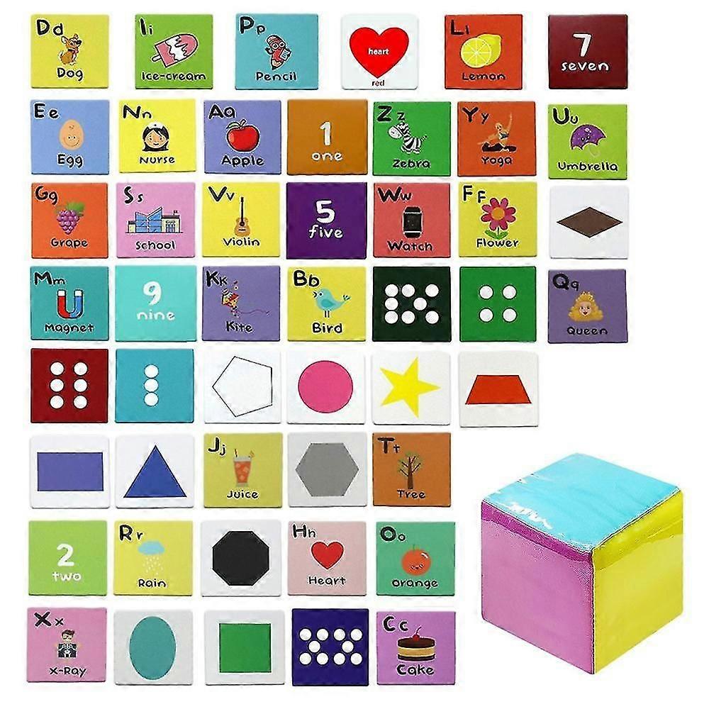 Dice With Numbers Foam DIY Edupetion Playing Game Classrooms 6 Sides Math Games With Pockets Learnin