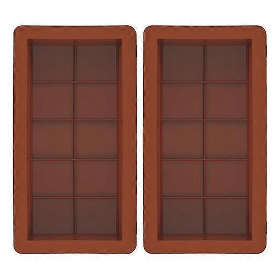 1/2Pcs Large Deep Chocolate Mold Silicone Candy Molds for Stuffed Bars BPA-Free Easy to Clean High Temp Tolerance Homemade Chocolate Making Supplies