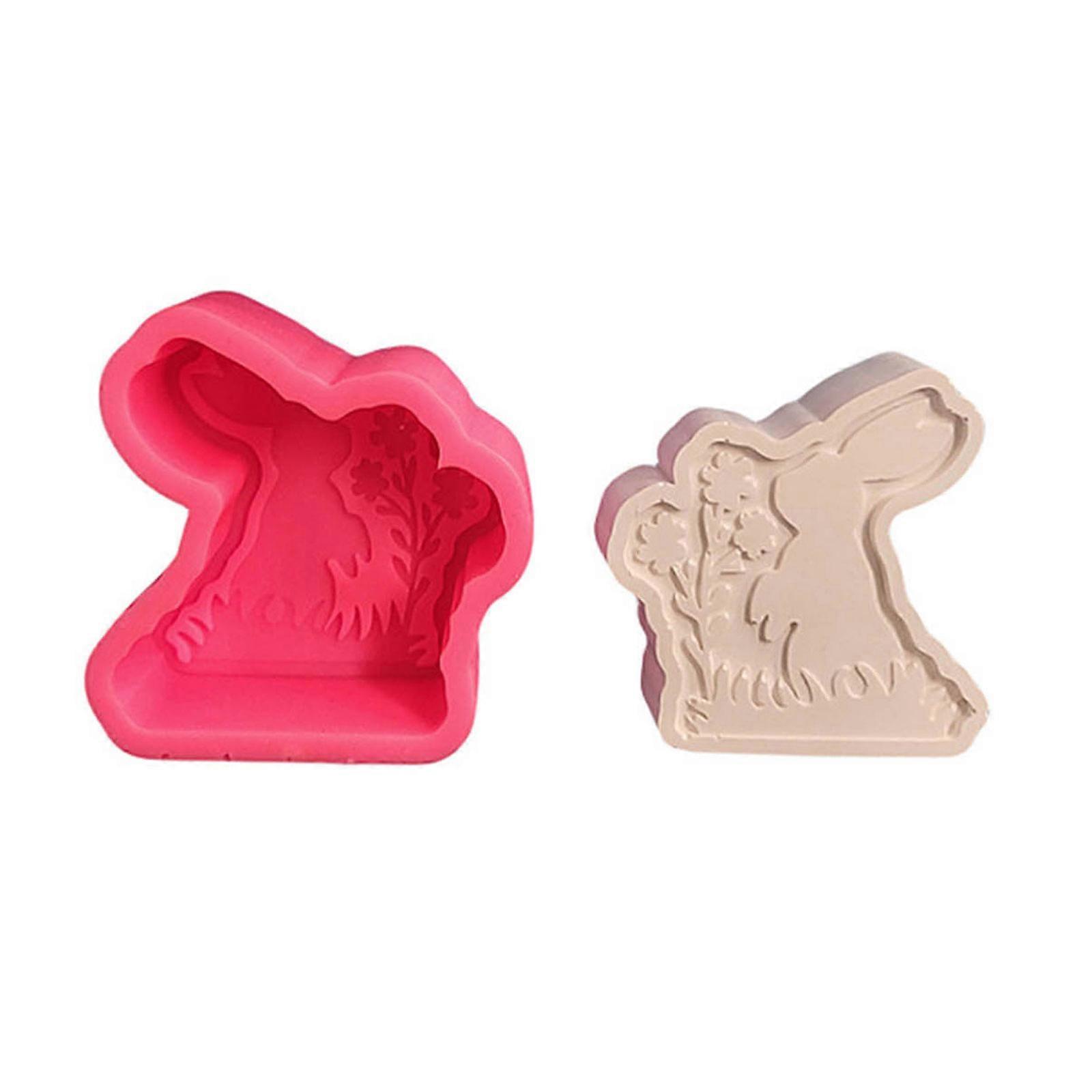 Rabbit Resin Molds Rabbit Candle Molds for Candle, Animal Resin Molds for Making Candle Soap Fondant Decorations