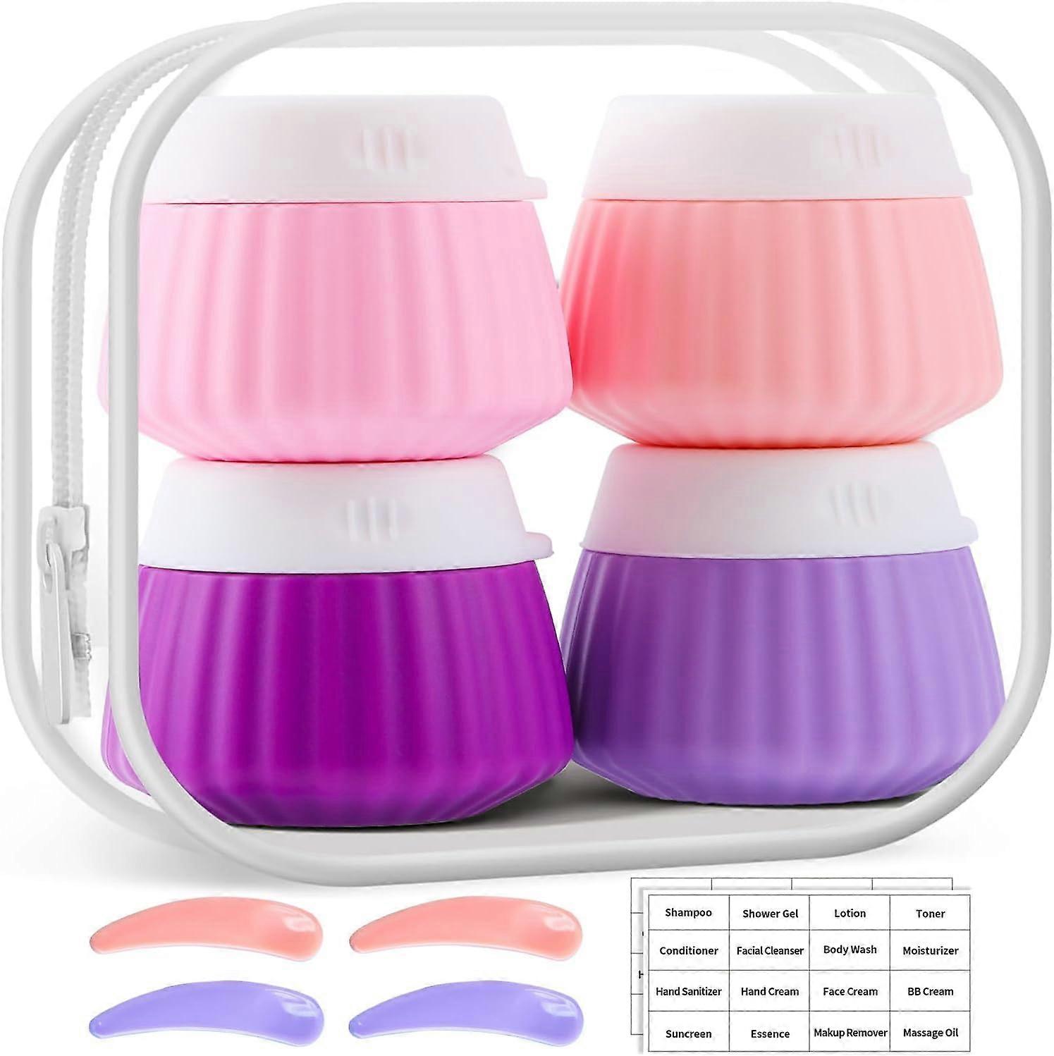 Travel Cream Jar 40ml BPA Free Leak-Proof Container for Face Hand Body Toiletries Small Size Portable Design