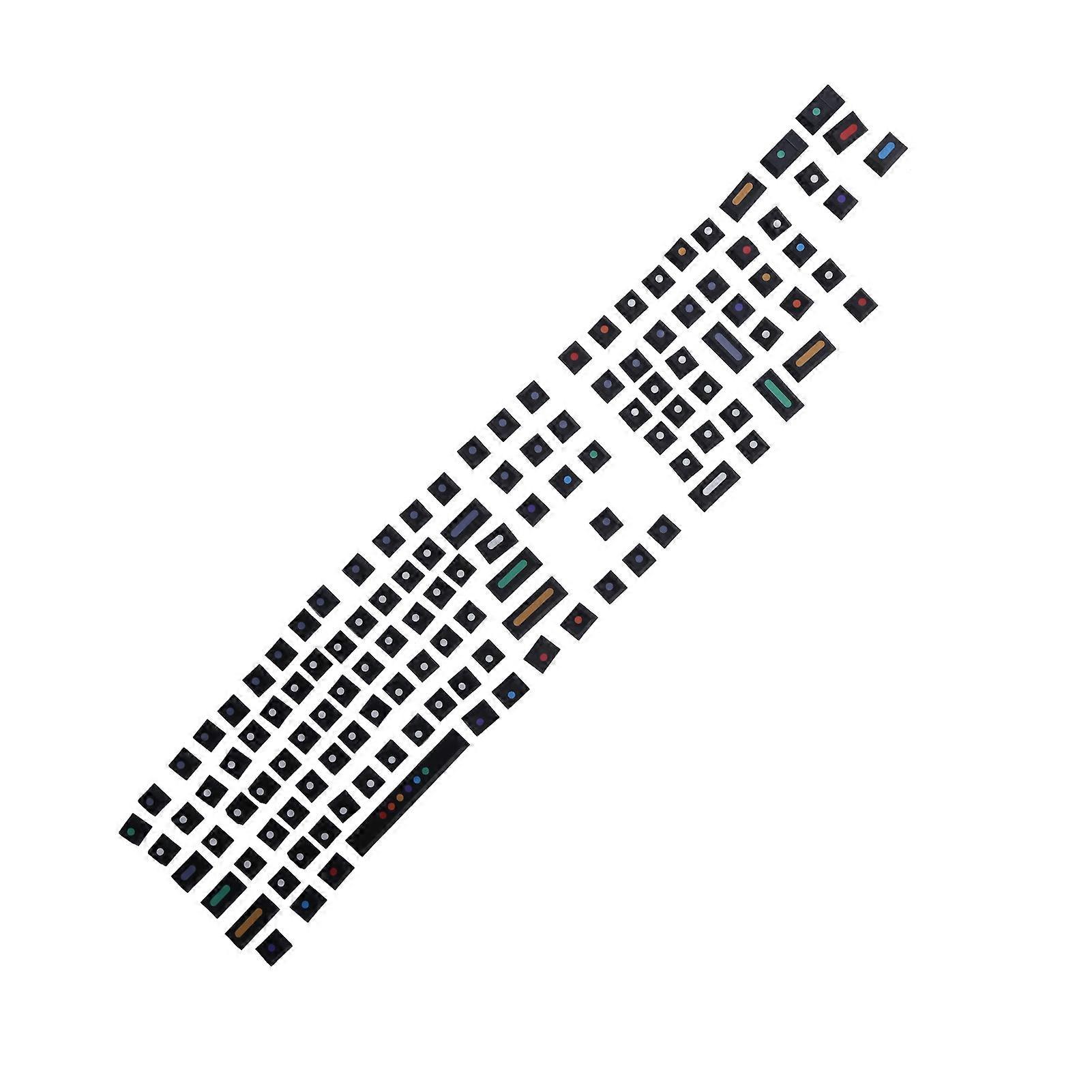 Dot Keycap PBT Dye Sublimation 128/129 Keys Black Compatible