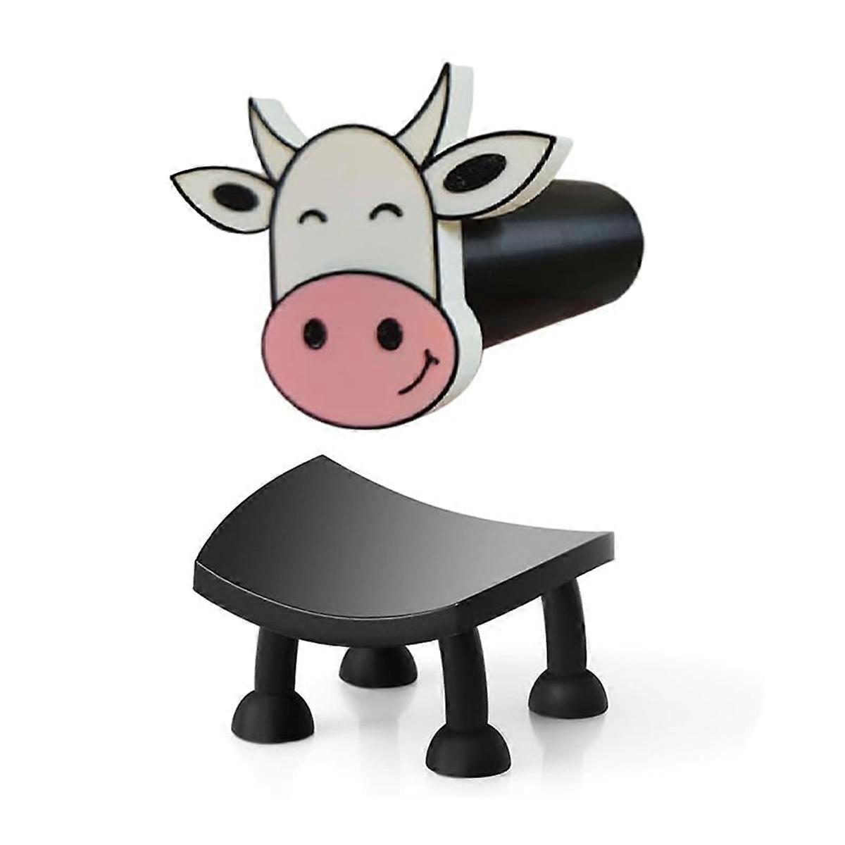 乳牛トイレットペーパーホルダー3Dプリント乳牛ティッシュペーパー収納棚積み重ね可能な面白いトイレットペーパーホルダーハウス