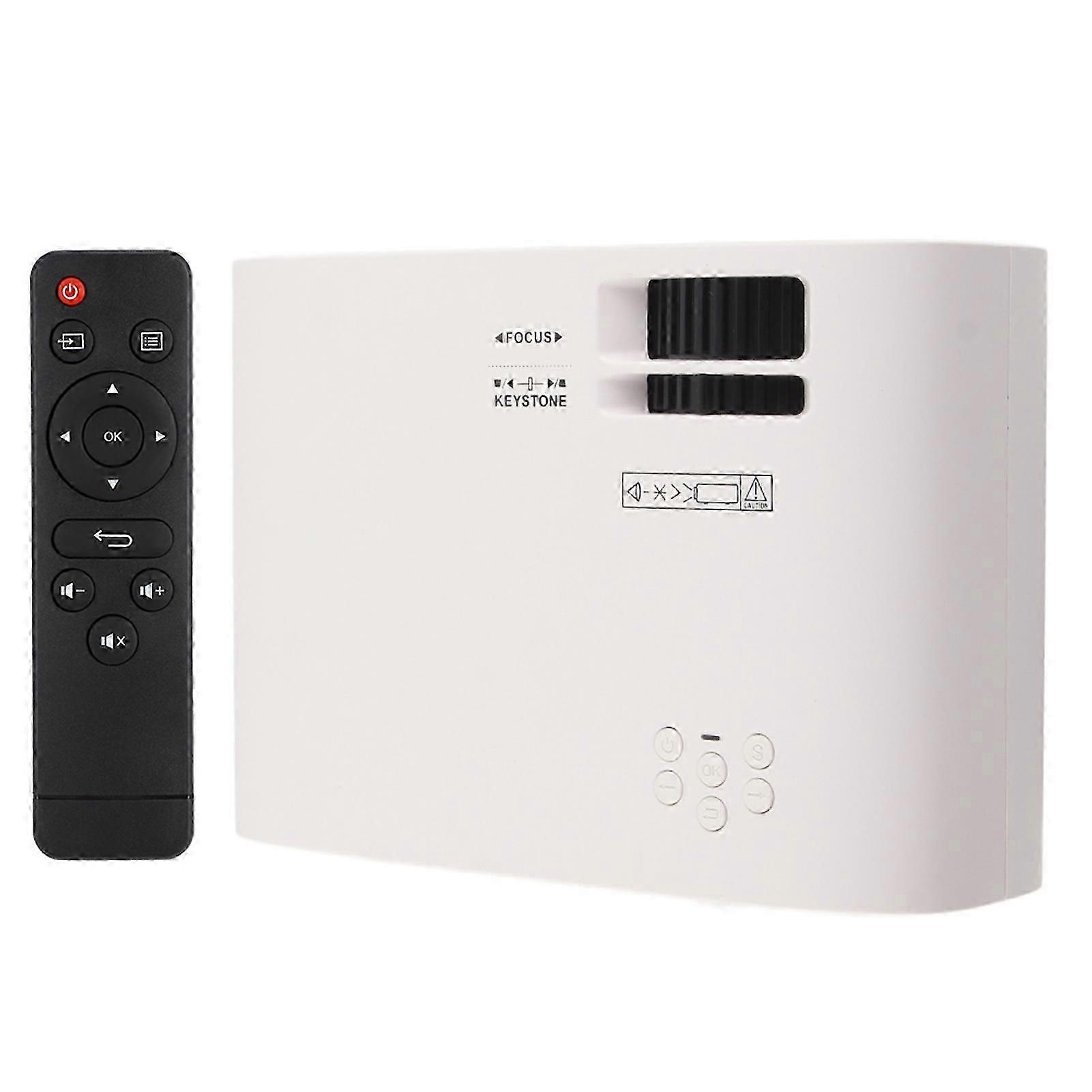 W90 Portable Hd Lcd 720p Standard Version Audio Image Video Projector White 100v-240v (au Plug)