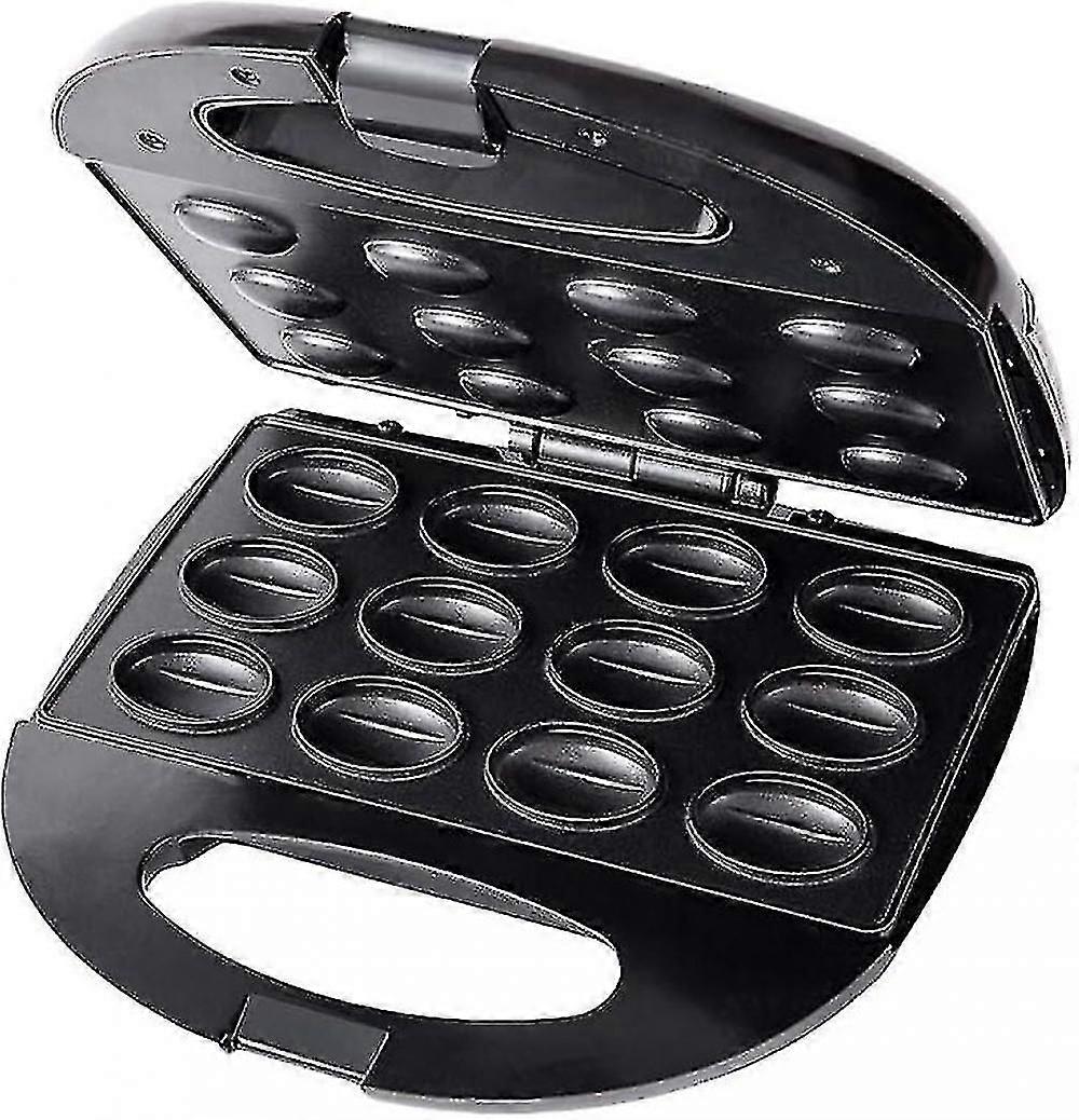 Multi-functional Electric Walnut Waffle Maker - Homemade Fruit Drying Machine, Pine Nut Maker (Black)