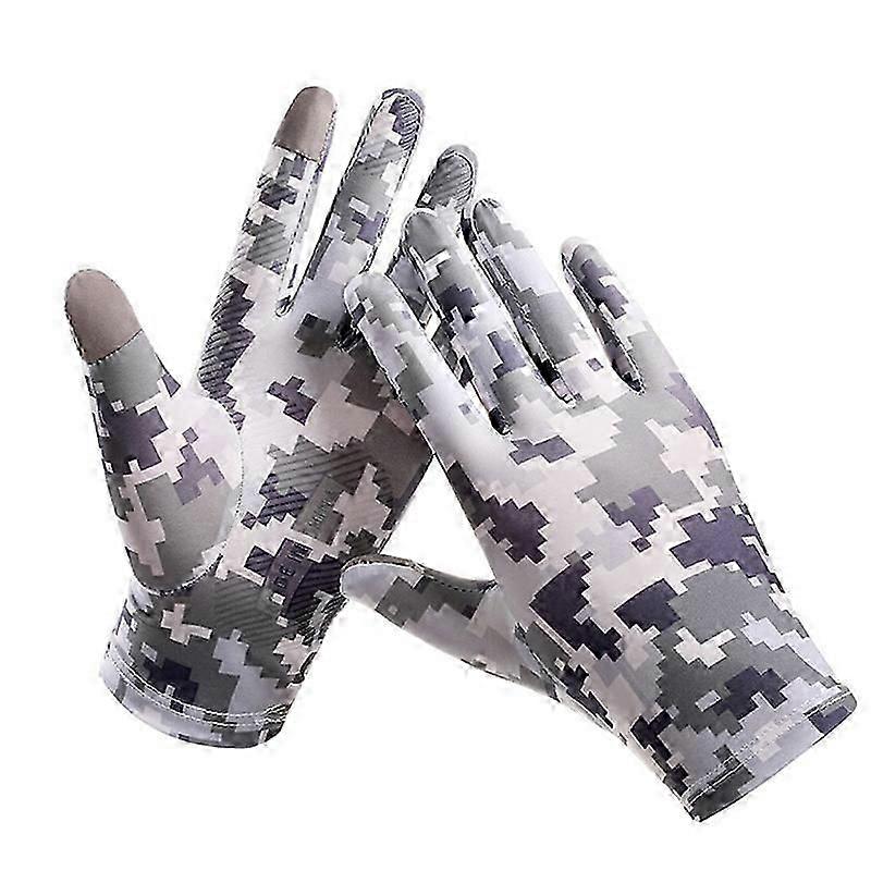Driving Gloves Soft Mitten Girl Two-finger Exposed Summer Touchscreen Gloves