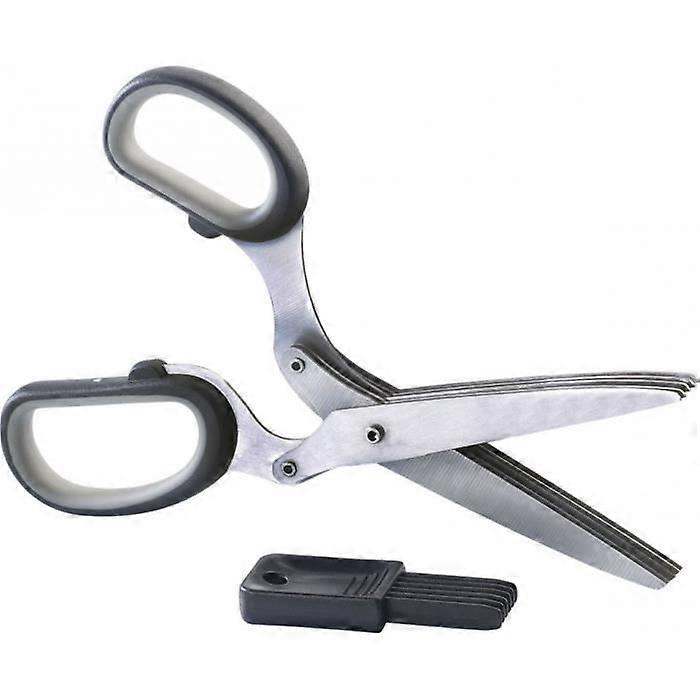 Herb scissors with cleaning brush