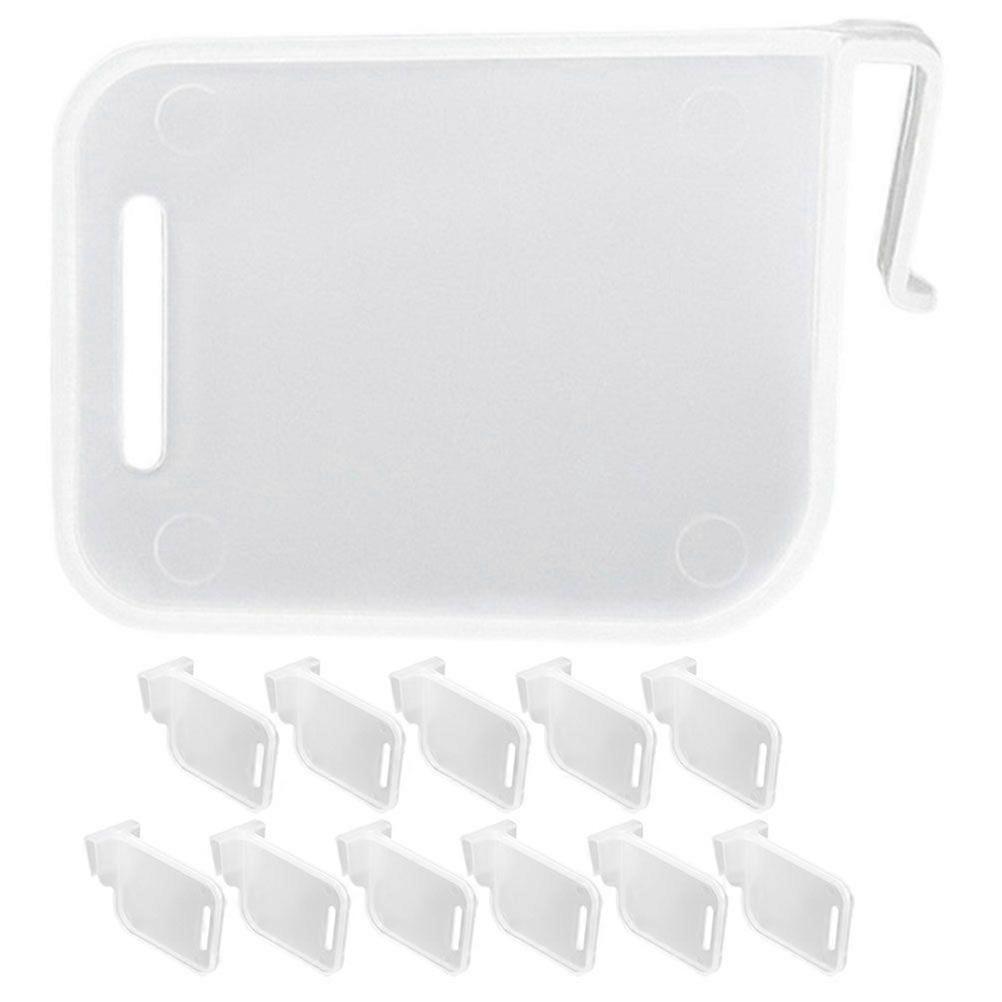 12pcs Fridge Side Door Divider Fridge Dividers Freezer Shelf Clip Multi-function Fridge Separator