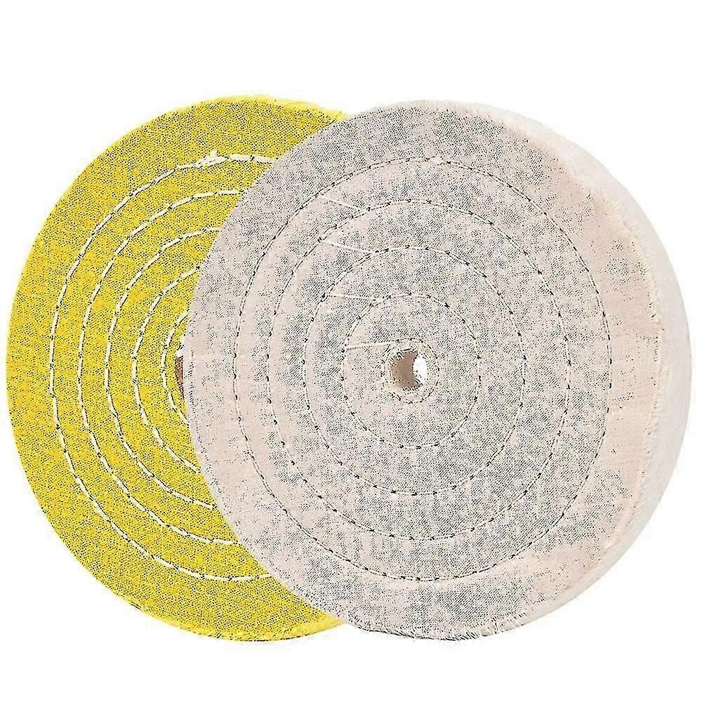 2pcs Polishing Discs Polishing Kit 150mm Polishing Set For Table Buffer Polisher With 12.7mm Mandre