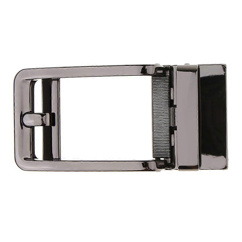 Men Ratchet Strap Automatic Buckle Replacement Light Gray Black