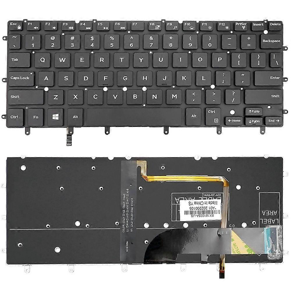 US version baggrundsbelyst bærbart tastatur