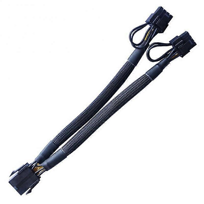 PCI Express To Dual PCIE 8 (6+2) Pin Power Cable 22cm Motherboard Graphics Card PCI-E